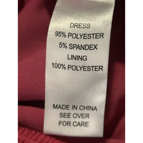 Fortune + Ivy  Dress Ruffle Front and Bottom Size XL Raspberry violet Sleeveles - Picture 6 of 8